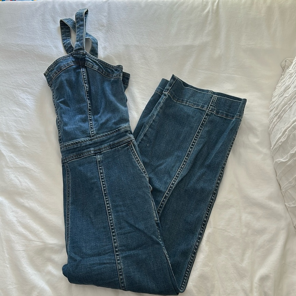 Madewell denim jumpsuit